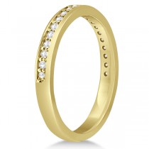 Semi-Eternity Diamond Wedding Ring 14k Yellow Gold (0.21ct)