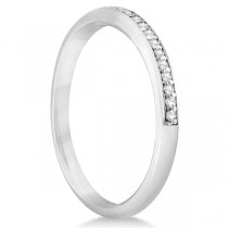 Halo Diamond Floral Engagement Ring and Band Set Palladium (0.48ct)