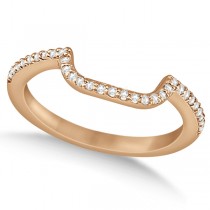 Double Halo Diamond Engagement Ring Bridal Set 14K Rose Gold (0.64ct)