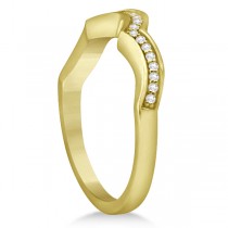 Halo Heart Engagement Ring & Wedding Band 14kt Yellow Gold (0.50ct.)