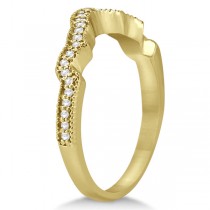 Butterfly Diamond & Sapphire Engagement Set 14k Yellow Gold (0.50ct)