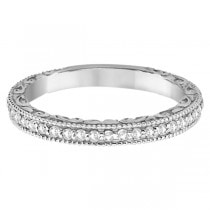 Square Halo Wedding Band & Engagement Ring 14kt White Gold (0.52ct.)