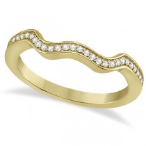 Heart Diamond Engagement Ring & Wedding Band 14K Yellow Gold (0.33ct)