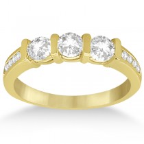 Channel & Bar-Set 3-Stone Diamond Bridal Set 14k Yellow Gold (1.40ct)