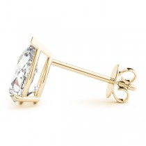 0.75ct Pear-Cut Diamond Stud Earrings 14kt Yellow Gold (G-H, VS2-SI1)