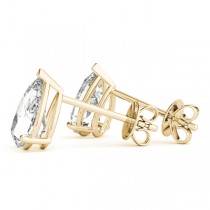 1.50ct Pear-Cut Diamond Stud Earrings 18kt Yellow Gold (G-H, VS2-SI1)