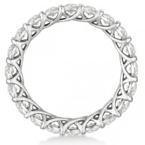 Luxury Lab Grown Diamond Eternity Anniversary Ring Band 14k White Gold (2.50ct)