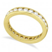 Channel-Set Diamond Eternity Ring Band 14k Yellow Gold (1.50 ct)- Size 4.5