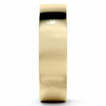 18k Yellow Gold Wedding Band Plain Ring Flat Comfort-Fit (5 mm)
