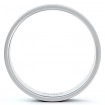 950 Platinum Plain Wedding Band Flat Comfort-Fit (5 mm)