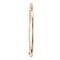 Luxury Stackable Diamond Bangle Bracelet 14k Rose Gold (2.03ct)