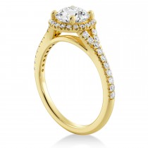 Diamond  Halo Engagement Ring 18k Yellow Gold (0.40ct)