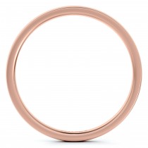 Low Dome Comfort Fit Wedding Ring 18k Rose Gold (2mm)