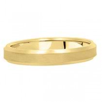 Comfort-Fit Carved Wedding Band in 18k Yellow Gold (4mm)