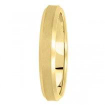 Comfort-Fit Carved Wedding Band in 18k Yellow Gold (4mm)