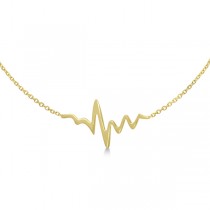 Adjustable Heartbeat Bracelet in 14k Yellow Gold