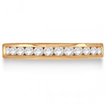 Channel-Set Diamond Ring Band in 14k Rose Gold (0.33ct)