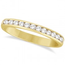 Channel-Set Diamond Ring Band in 14k Yellow Gold (0.33ct)