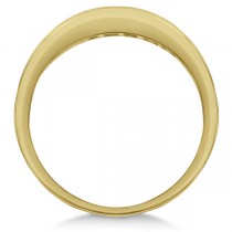 Princess-Cut Channel-Set Stackable Garnet Ring 14k Yellow Gold 1.00ct