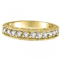 Designer Diamond Wedding Band in 14k Yellow Gold (0.50 ctw)