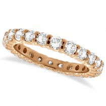 Diamond Eternity Ring Wedding Band 14k Rose Gold (1.07ctw)