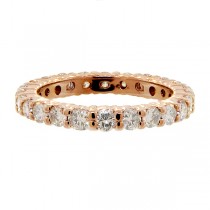 Diamond Eternity Ring Wedding Band 14k Rose Gold (1.07ctw)