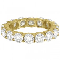 Diamond Eternity Ring Wedding Band 18k Yellow Gold (5.00ct)