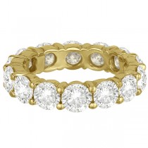 Diamond Eternity Ring Wedding Band 18k Yellow Gold (6.00ct)