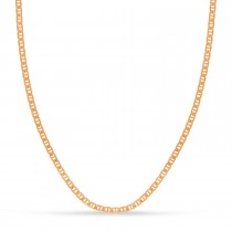 Mariner Chain Necklace With Lobster Lock 14k Rose Gold