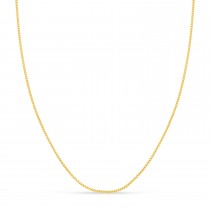 Franco Chain Necklace With Lobster Lock 14k Yellow Gold