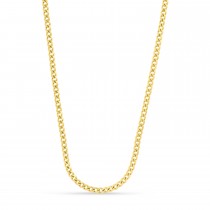 Miami Cuban Chain Necklace 14k Yellow Gold