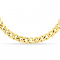 Miami Cuban Chain Necklace 14k Yellow Gold