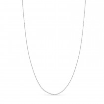 Box Chain Necklace With Lobster Lock 14k White Gold
