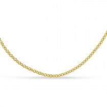 Box Chain Necklace With Lobster Lock 14k Yellow Gold