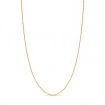 Large Box Chain Necklace With Lobster Lock 14k Rose Gold