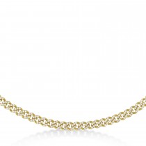 Diamond Link Chain Necklace 14k Yellow Gold (6.24ct)