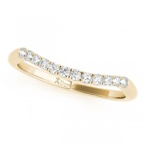 Diamond Accented Bypass Bridal Set Setting 18k Yellow Gold (0.38ct)