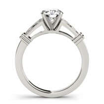 Diamond Heart Engagement Ring Vintage Style Palladium (0.10ct)