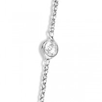 Diamonds By The Yard Heart Pendant Necklace 14k White Gold (1.00ct)