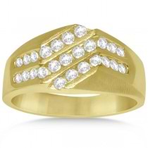 Diamond Accented Engagement Ring in 14k Yellow Gold (0.75ct)