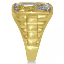 Diamond Animal Fashion Ring in 14k Two Tone Gold (0.05ct)