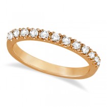 Diamond Stackable Ring Anniversary Band in 14k Rose Gold (0.25ct)