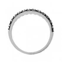 Champagne Diamond Stackable Ring Guard 14k White Gold (0.25ct)