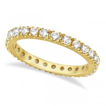 Diamond Eternity Stackable Ring Wedding Band 14K Yellow Gold (0.51ct)