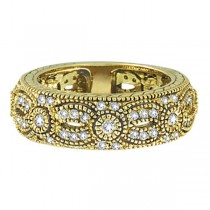 Antique Style Diamond Ring 14K Yellow Gold (0.80 ct)