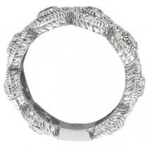 Venetian Eternity Diamond Ring With Circles 14k White Gold (1.26 ctw)