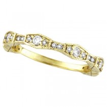 Diamond Anniversary Ring Band in 14k Yellow Gold (0.38 ctw)