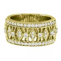 Allurez Diamond Right-Hand Ring Band 14k Yellow Gold (1.00ct)
