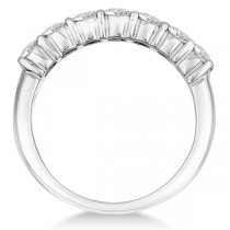 Seven-Stone Diamond Anniversary Ring Band 14k White Gold (1.00ct)