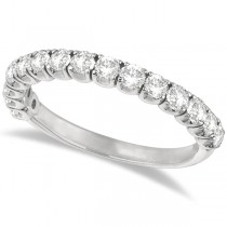 Diamond Wedding Band Anniversary Ring in 14k White Gold (1.00ct)